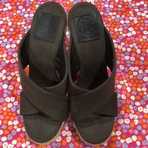 Size 7 Tory Burch wedges